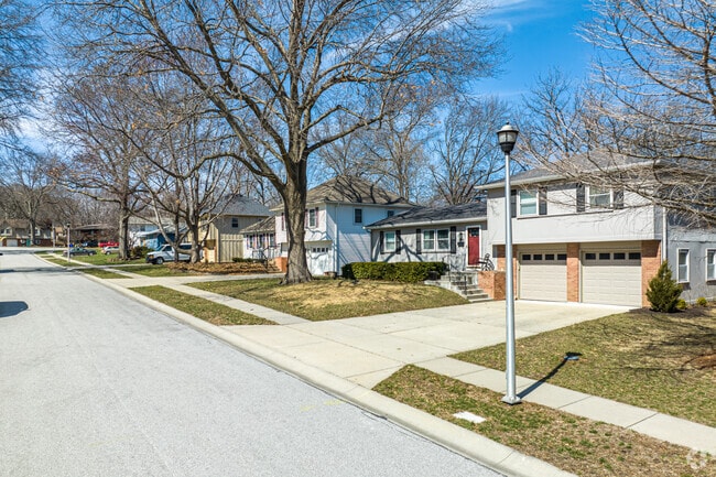 Sidewalks line the streets of Overland Park.
