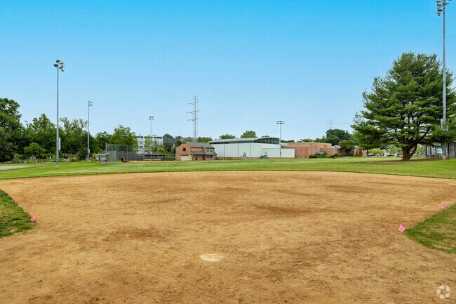 Vienna Elementary School students can play baseball during recess.