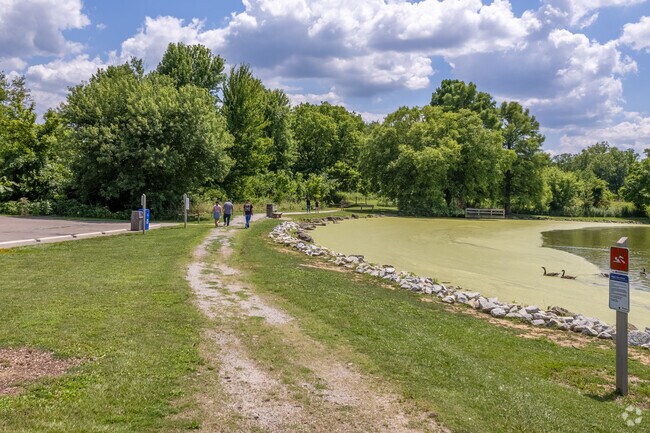 Triple Creek Park in Pleasant Run offers walking trails and great views.