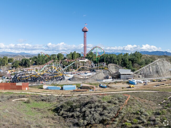 Six Flags Magic Mountain near Stevenson Ranch is visited by people all over Southern California.