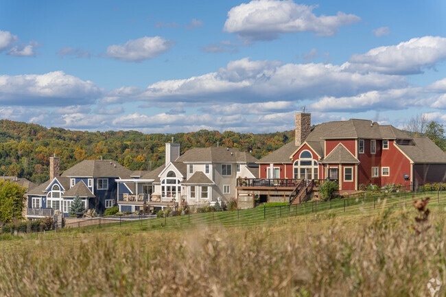 Large homes can be found along the golf courses in Hardyston.