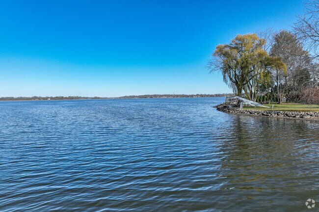 Lake view from the Lake House Restaurant Pistakee in East Johnsburg.