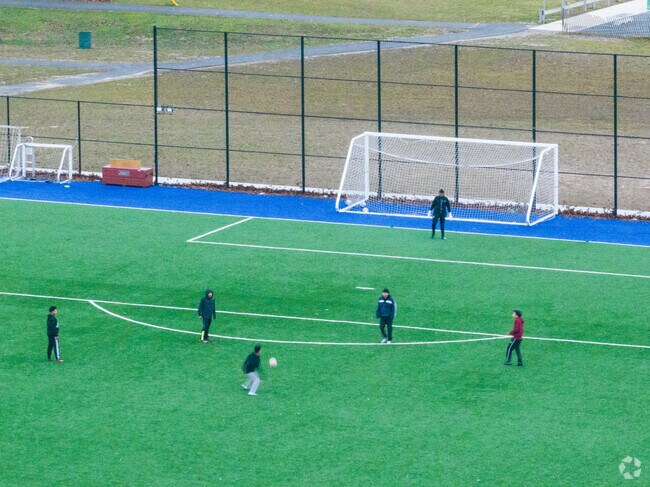 Kids love to the soccer field at Central Islips Community Park.