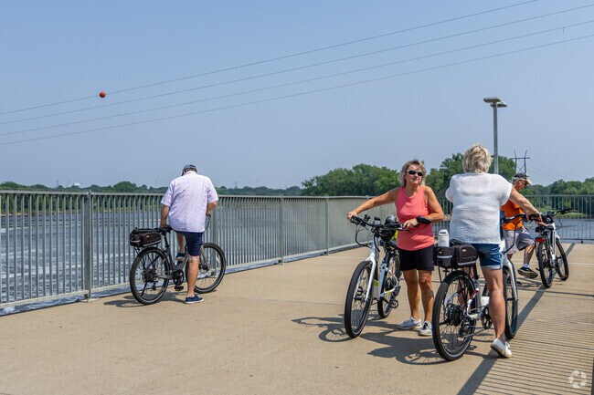 Eidem residents have access to scenic biking paths throughout the neighborhood.