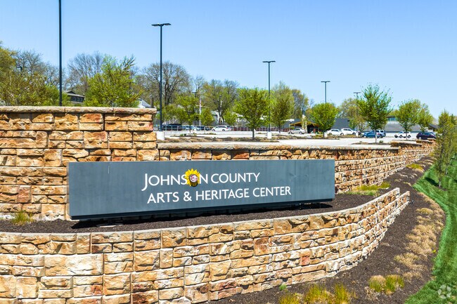 Johnson County Library Central Resource Center is easily accessible from Glenwood.