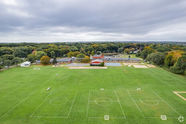 Expansive athletic fields at Calvin Leete School in Guilford cultivate teamwork and discipline.