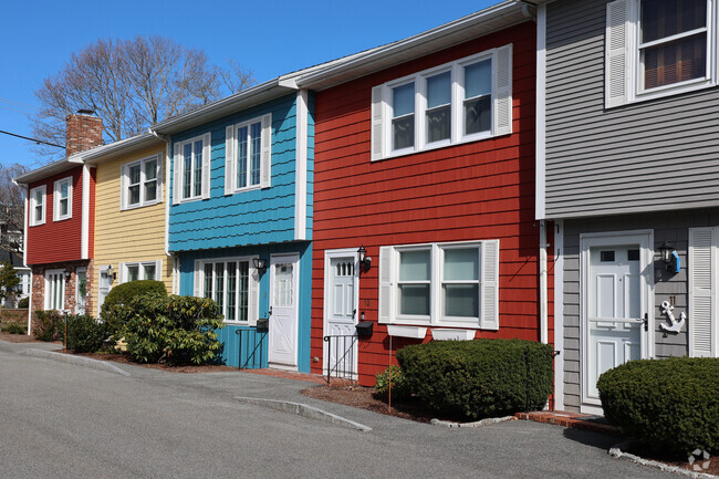 Colorful rows of homes add life to Rockport.