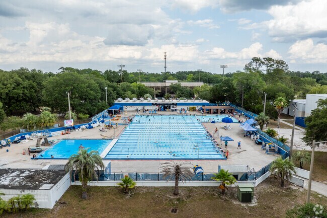 Families enjoy spending summer days at Dwight H. Hunter Northeast Pool in Northeast Neighbors.