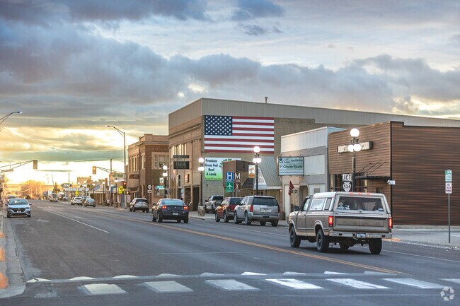 Main Street is the hub of activity in Conrad.