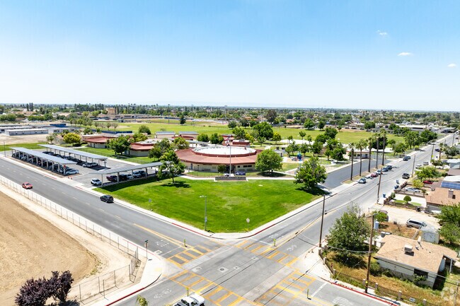 Princeton Elementary offers a sprawling campus when viewed from above.