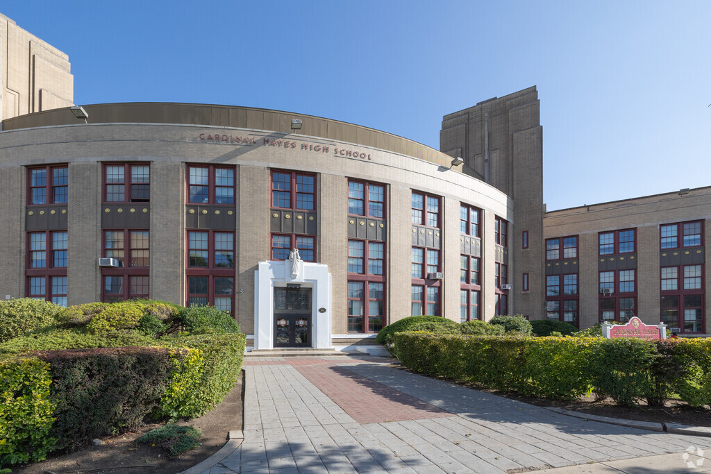 Cardinal Hayes High School in Concourse Village offers easy access from the street.