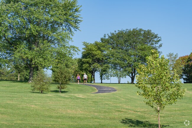 Walking trails throughout the Officer Blake C. Snyder Memorial Park in Green Park.