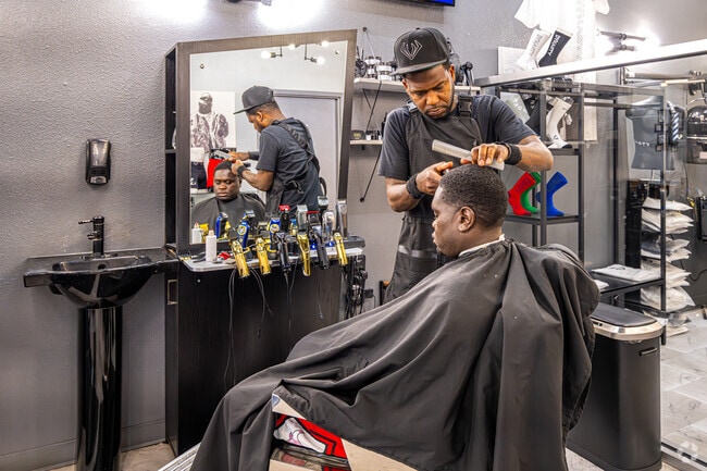 Dynasty Men’s Grooming near Saint Rose is a great option for a haircut.