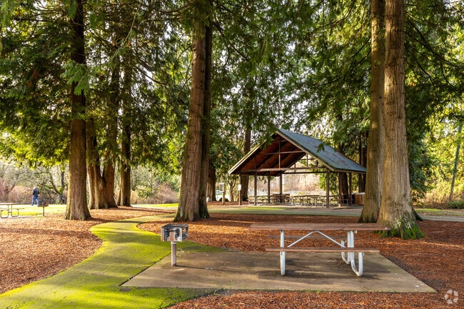 Cedar Grove Park, just outside Canyon Park, offers scenic trails and picnic shelters.