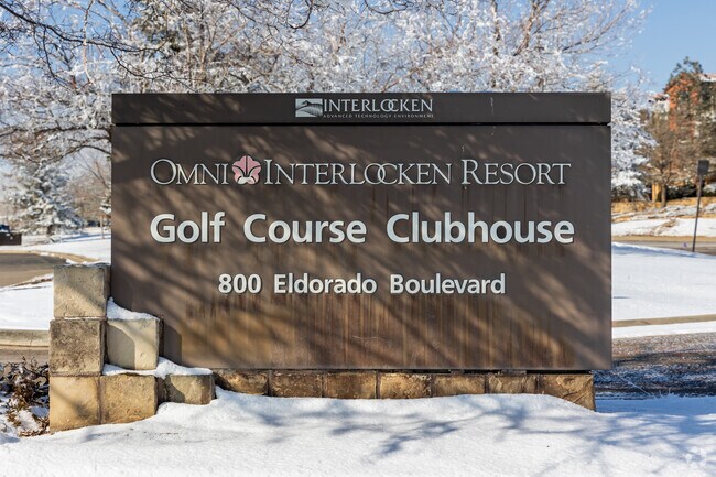 Interlocken Golf Club has a 27-hole course, multiple outdoor pools and two restaurants.