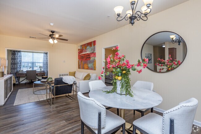 2BR, 2BA - 1,258SF - Dining/Living Room