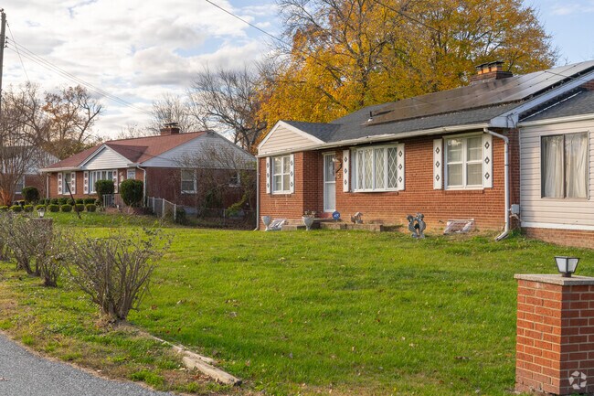 Brick‑front homes are common across Suitland’s established streets.