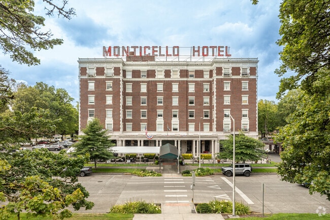 Built in 1923, The Monticello Hote is the  current home to two restaurants.