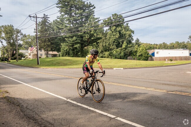 East Granby has a network of roads that are popular among cyclists.