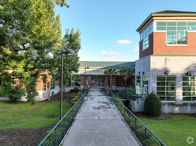 The Gibbes Middle School is conveniently located.