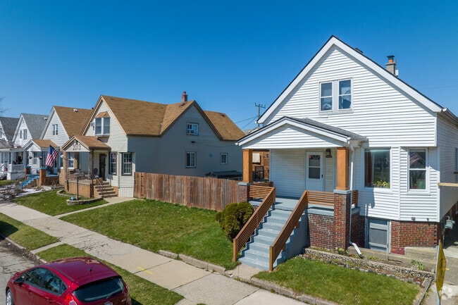 Bungalows in Hamtramck usually come with front porches and sometimes even a small yard.