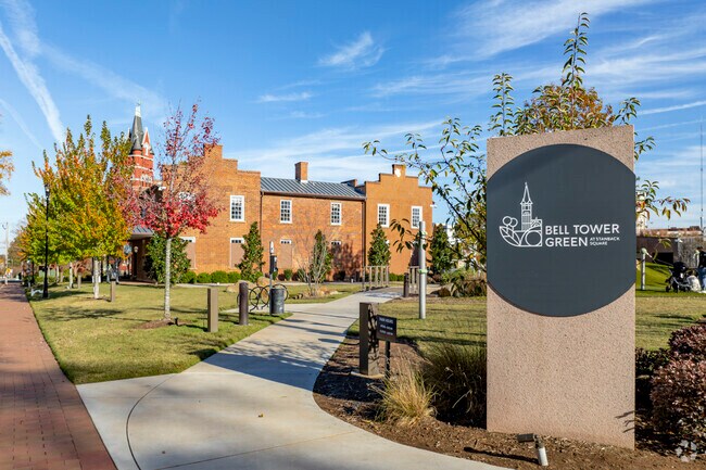 The Bell Tower Green is located in the heart of downtown Salisbury.
