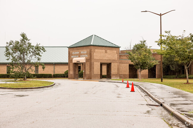 Glenn Hills Middle School  front of school Augusta, GA.