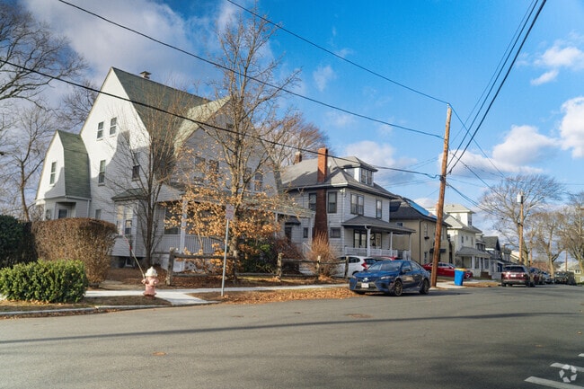 Colonial style homes can be found throughout Downtown Winthrop.