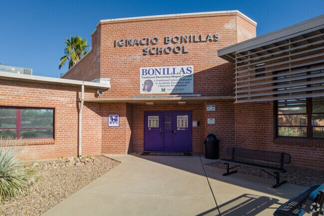 Bonillas Traditional Elementary School serves grades K-5 in Tucson, Arizona.