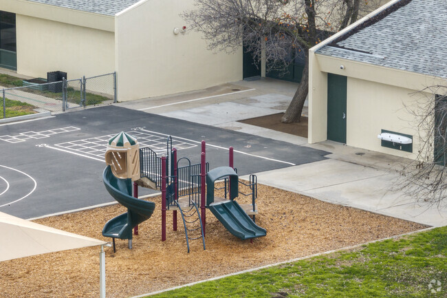 A playground at Kirk Elementary School in Fresno.