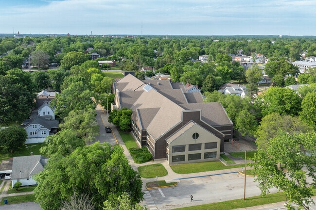 Farrington Grove Public Pre-K & Elementary School is nestled into a tree lined neighborhood.