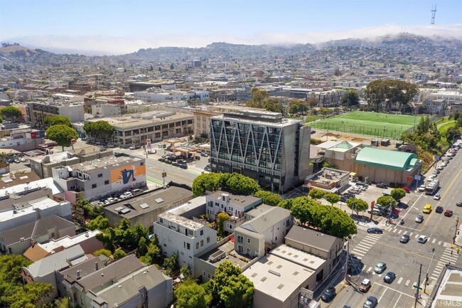 High end residential complex just opened across the street
