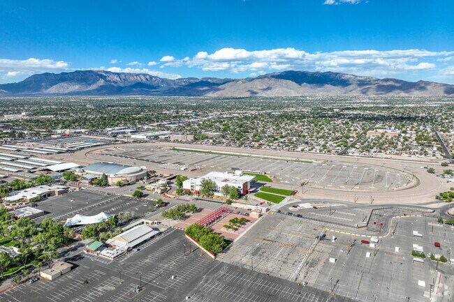 Highland Business is just a few blocks west of the Fairgrounds Addition, home to the Downs Racetrack and Casino and the Tingley Coliseum.