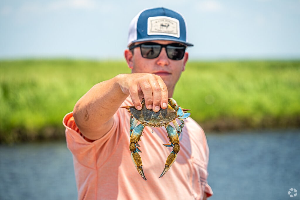 Crabbing is a favorite pastime in and around Lacombe.