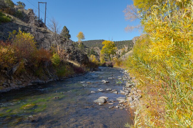 A tranquil creek flows through Parowan’s rugged landscape in southern Utah.