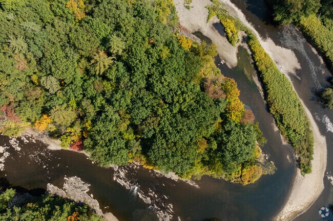 The beautiful Sugar River runs through the North End neighborhood.