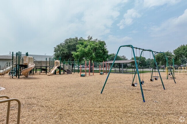 The playground is a great place for fun at Degan Elementary School located in Lewisville, TX.