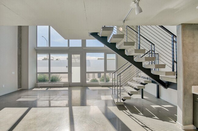 Select townhomes feature concrete floors