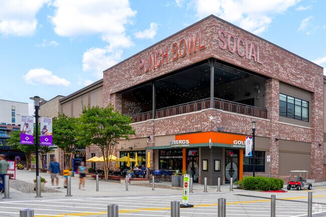 Punchbowl Social is a two-story space that offers gastropub fare and social games.