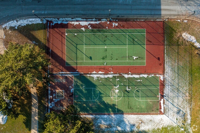 Cherry Road Elementary has two basketball courts and a tennis court.