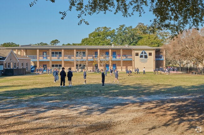 Students enjoy a well deserved recess at St. Aloysius school in Baton Rouge, LA.