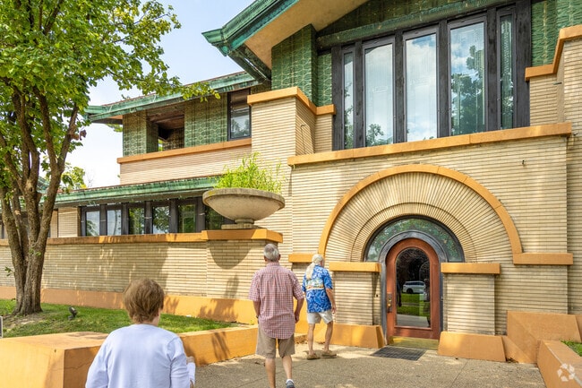 The Dana-Thomas House in Old Aristocracy Hill is a famous building by Frank Lloyd Wright.