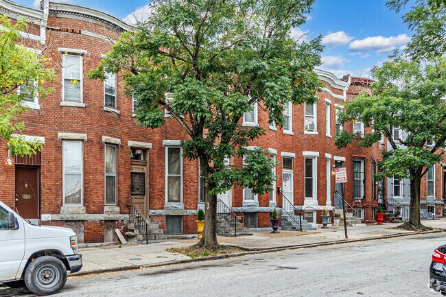 Row-homes come in conditions from burned out shells, to rehabbed units in Penn North.
