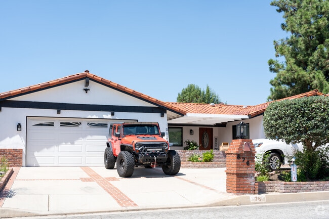 Modern Spanish-style homes appear in several areas of West San Dimas.
