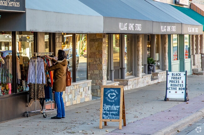 Downtown Geneseo businesses sell clothing, home goods, crafts, and many other things.