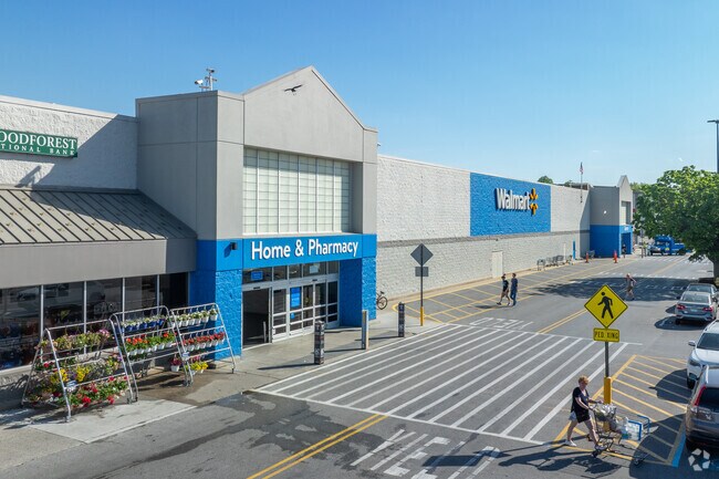 Big box stores such as Walmart can be found in the shopping centers of Carlisle.