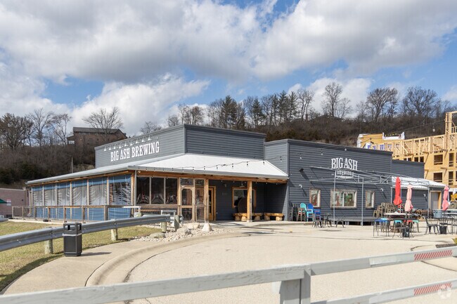 Big Ash Brewing in Turpin Hills offers live music, great food, and 28 pour-your-own taps.
