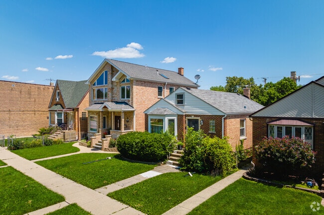Homes in Irving Woods range from bungalows to two-story brick houses.