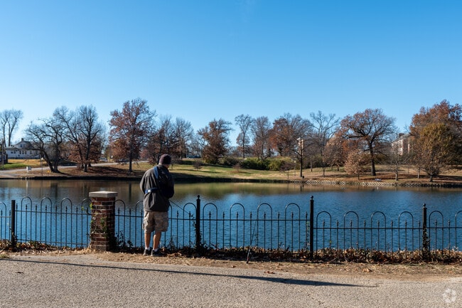 January-Wabash's fully stocked lake keeps fishermen busy all year round.