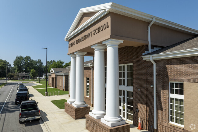 Entrance to Athens Elementary School in Athens Alabama.